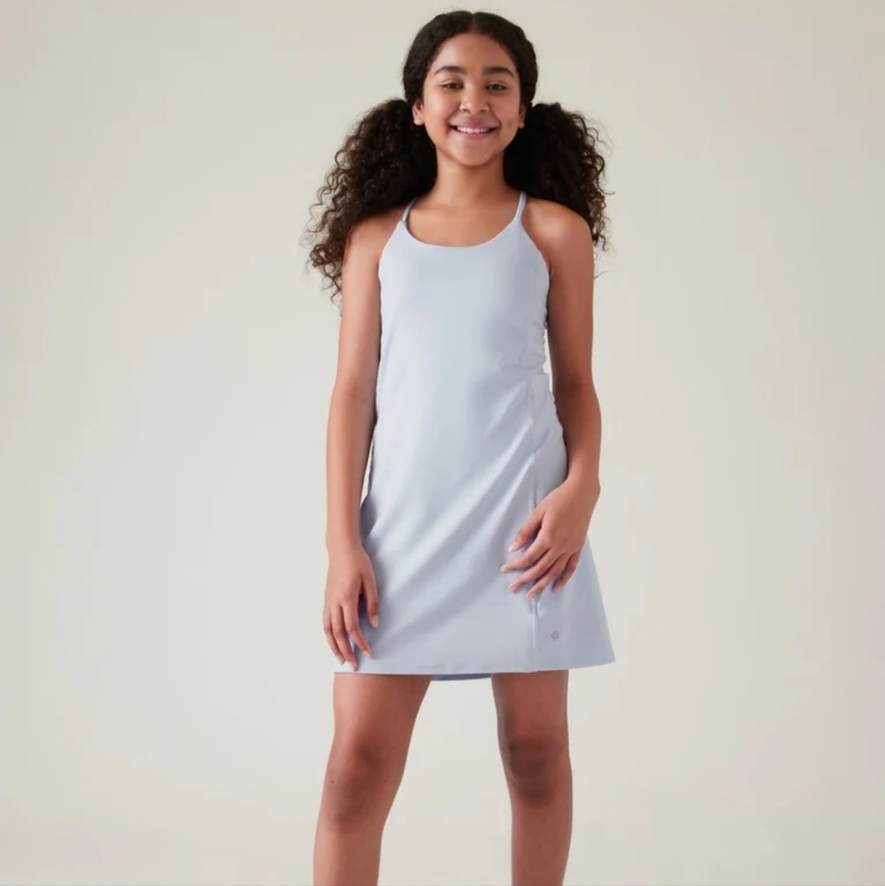 Athelta Girl Everyday Tennis Light Blue Dress Girls Size XS/6